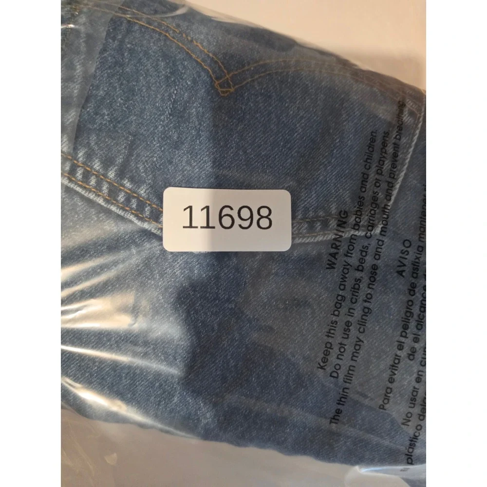 Vintage Levi's 501 Jeans Men 38x34 Fit 36x34 Blue Distressed Button Fly USA Made
